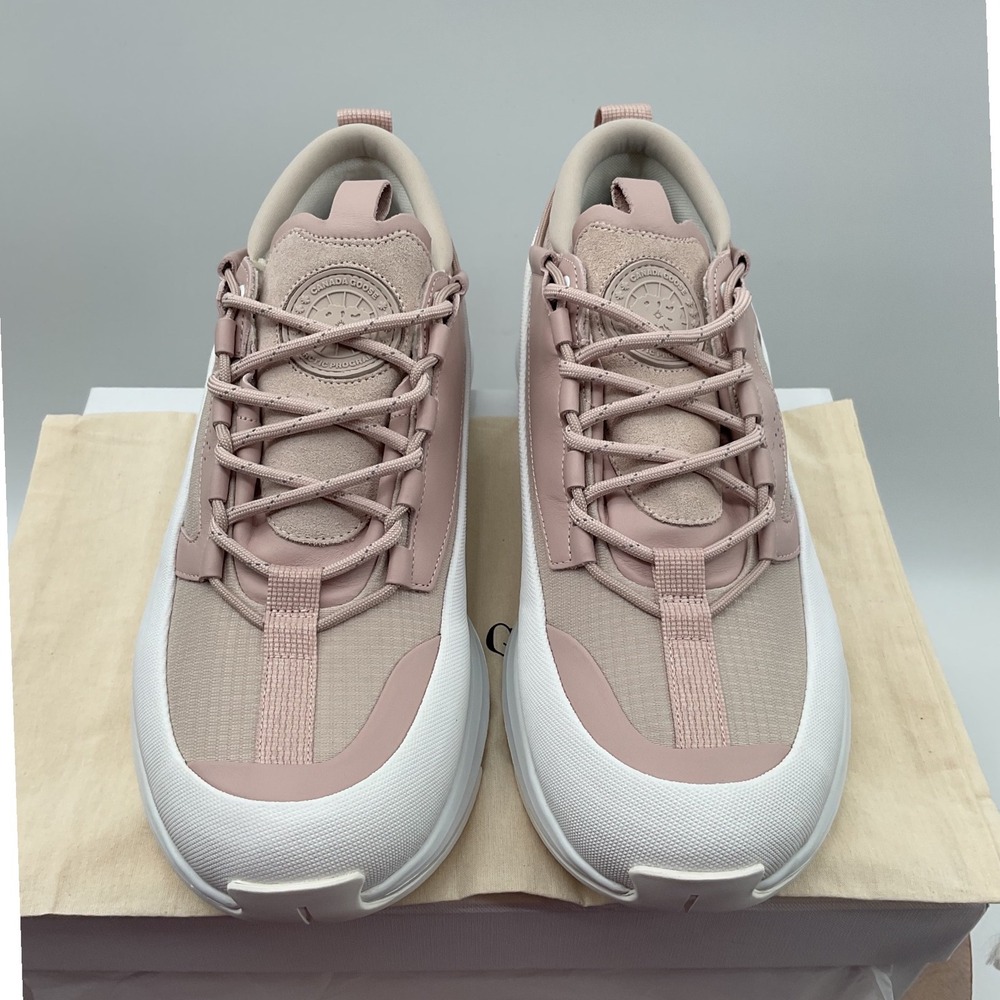 Canada Goose Glacier Trail Low Sneakers Lucent Rose White 7785W Womens New